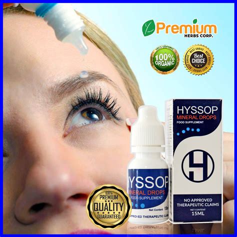 The Best Seller 100 Original Hyssop Mineral Eye Drops For Sore Eyes Glaucoma Cataract