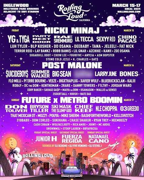 announced rolling loud californias  lineup kcr college radio