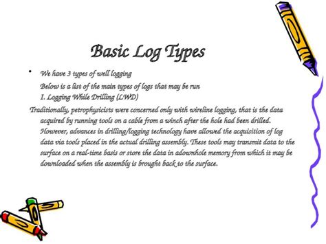 basic log types dokumentips