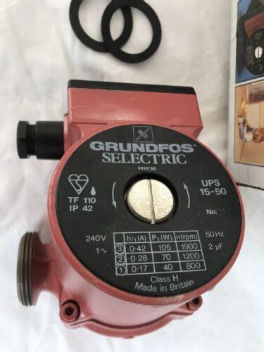 Grundfos Selectric Ups Mm Meter Head Central Heating Pump Ebay