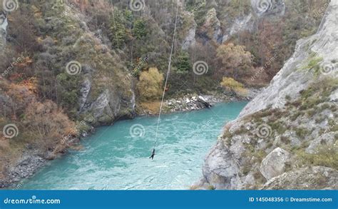 AJ Hackett Bungy in Queenstown Stock Photo - Image of growing, jumping ...