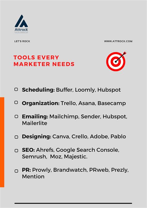 Attrock - Some important tools that every marketer needs. What are your