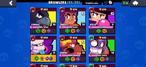 Selling Brawl Stars 42k Trophies All Brawlers Full Maxed 30k 3v3