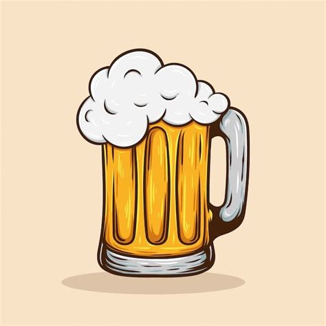 Premium Vector Vintage Retro Beer Illustration Beer Illustration