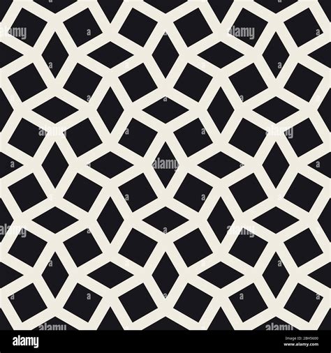 Vector Seamless Geometric Pattern Simple Abstract Lines Lattice Repeating Rhombus Shapes