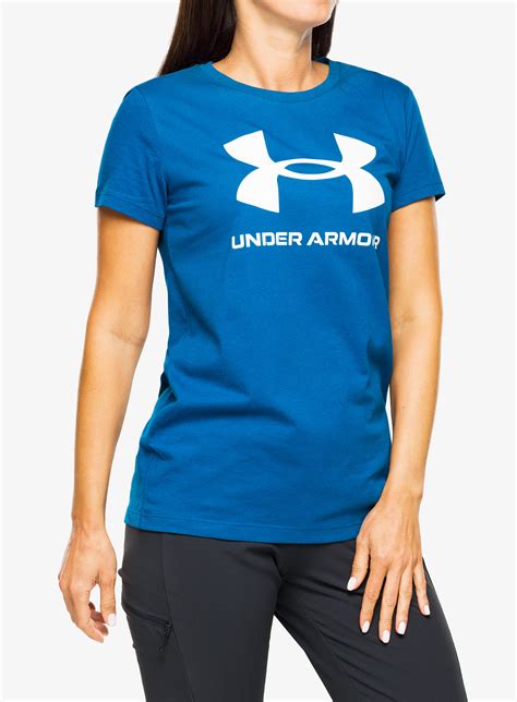 Koszulka Damska Under Armour Live Sportstyle Graphic Ssc Varsity Blue