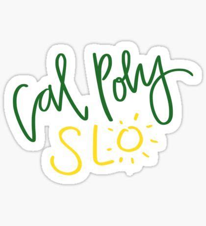 Cal Poly Slo Stickers for Sale | Poly, Graduation cap designs, Draw logo