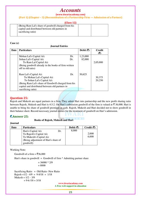 Ncert Solutions For Class Accountancy Part Chapter For