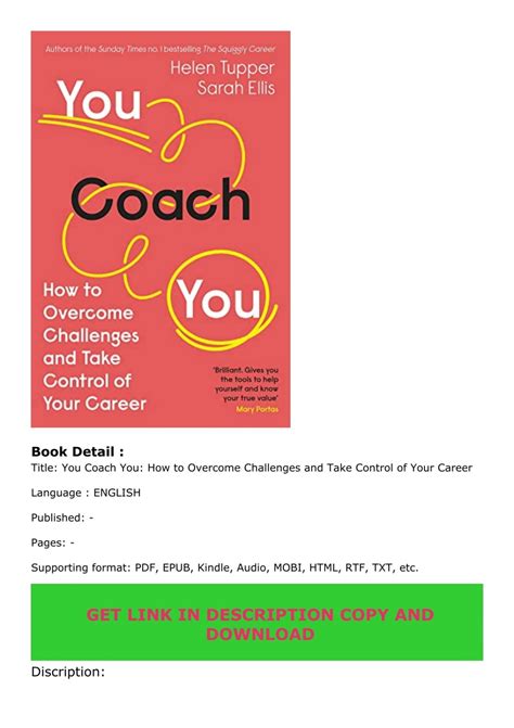 Read Ebook Pdf You Coach You How To Overcome Challenges And Take