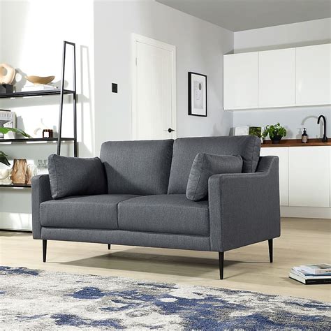 Hepburn Slate Grey Fabric 2 Seater Sofa Furniture And Choice