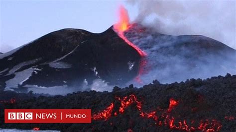 La espectacular erupción del Monte Etna uno de los volcanes más