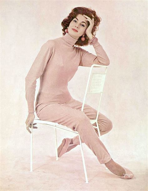 Suzy Parker In Pale Pink Knit Turtleneck By Korrigan Lesur Exclusively