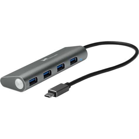 Xcellon USBC-4311W 4-Port USB 3.1 Gen 1 Type-C Wedge Hub B&H