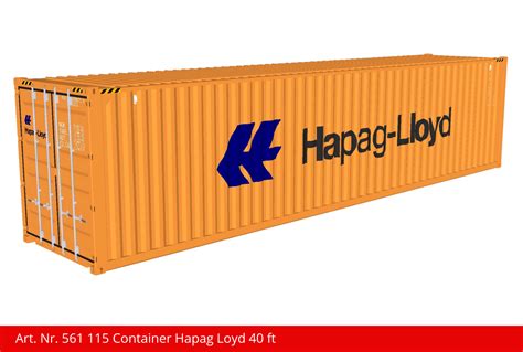 Container Hapag Loyd Ft Kiss Modellbahnen Schweiz