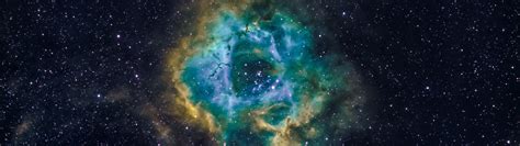 Rosette Nebula Wallpaper 4k Astronomy Milky Way Blue Galaxy