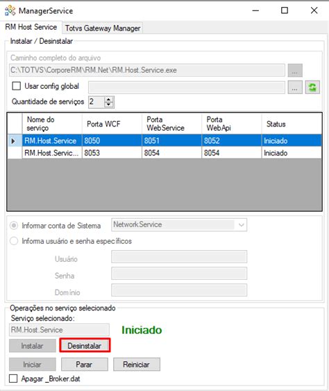 Framework Linha Rm Frame Configura Es Para Iniciar O Host