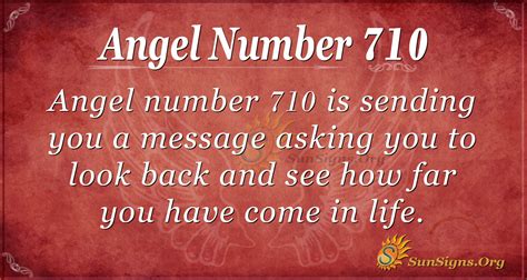 ≫ 710 Angel Number Signification Et Symbolisme