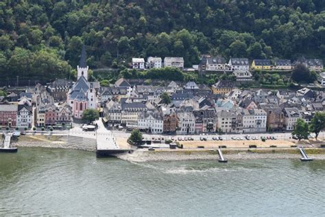 Sankt Goar Germany Waterfront Area Of Sankt Goar With