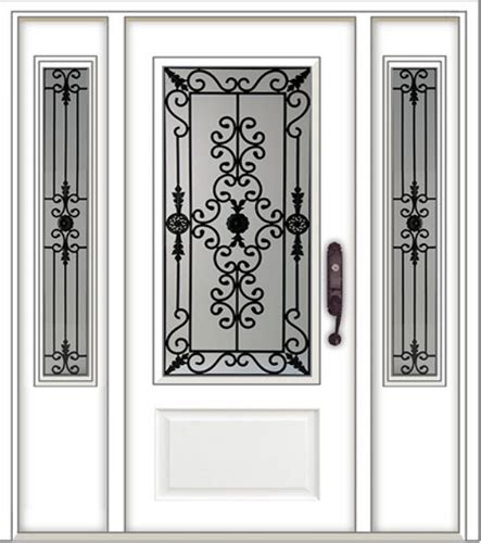 Wrought Iron Glass Door Inserts — Distinctive Glass Inserts: Wrought ...