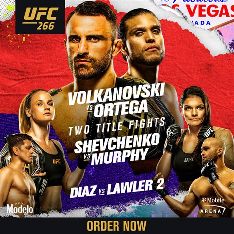 Updates to UFC 266: Volkanovski vs Ortega | UFC