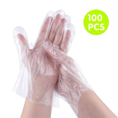 Pcs Disposal Plastic Pe Gloves Disposable Pe Gloves Plastic