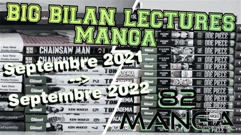 BIG BILAN LECTURES MANGA SEPTEMBRE 2021 SEPTEMBRE 2022 TROLLY MANGA