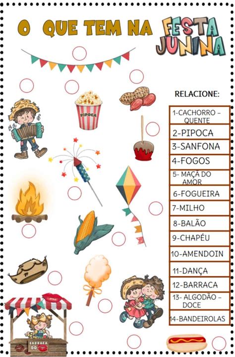 Atividades Juninas 4 Ano - Atividades festa junina 4 ano para educação infantil