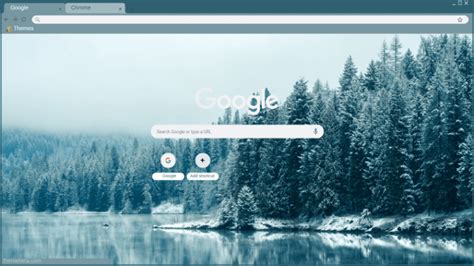 Winter Lake Chrome Theme Themebeta