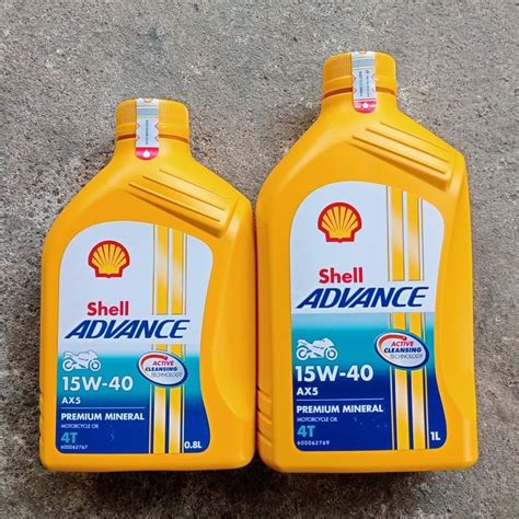jual oli oil mesin  shell advance ax kuning sae  ml