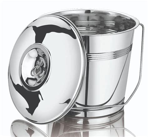 Stainless Steel Bucket With Lid At Rs Piece Pune Id