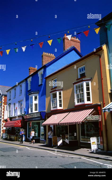 Pendre Street Cardigan Ceredigion West Wales Stock Photo Alamy