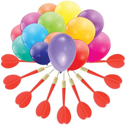 Gamie Dart Balloon Game Jumbo Fun Set includes 144 dart Balloons and 11 ...