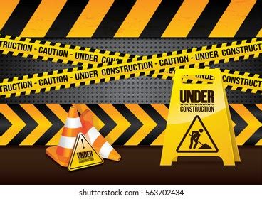 Under Construction Background Stock Vector (Royalty Free) 563702434 ...