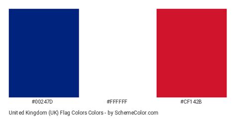 United Kingdom (UK) Flag Colors » Blue » SchemeColor.com