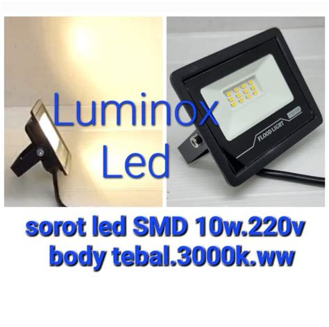 Jual Lampu Sorot Taman Led Kuning 10w 10watt Tembak Flood Light 10 Watt