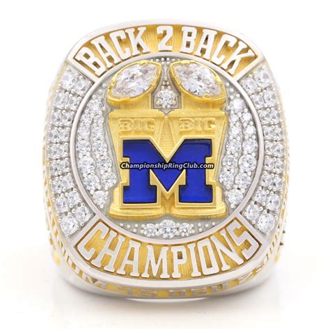 2022 Michigan Wolverines Big 10 Championship Ring