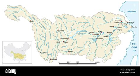 Chang Jiang River Map