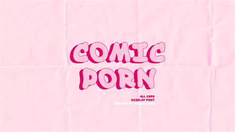 Comic Porn Font Behance