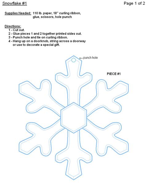 Free Printable Paper Snowflake Templates Christmas Diy Decor Pint