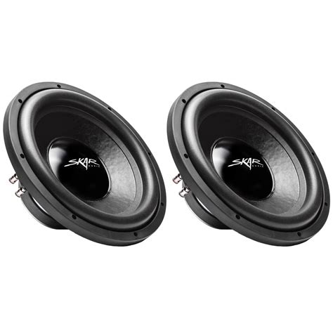 2 New Skar Audio Ix 12 D4 12 500w Max Power Dual 4 Subwoofers Pair