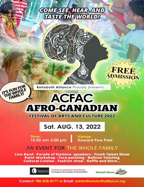 Community Invited To The Afro Canadian Festival Of Arts And Culture