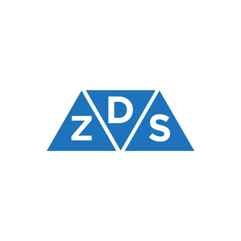 dzs triangle shape logo design  white background dzs creative