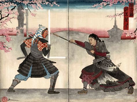 Andrew Rowland on Instagram: “Ahsoka vs The Magistrate Ukiyo-e style ...