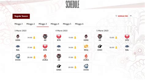 Jadwal Mpl Id S Jumat Maret Geek Slate Vs Ae Hingga Evos Vs Aura