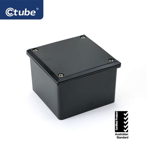 Ctube Black Adaptable Box Waterproof PVC Electrical Junction Box IP67