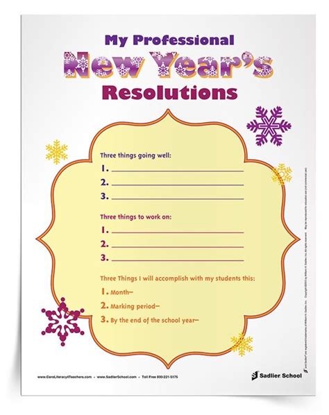 Teacher New Years Resolutions Youll Actually Keep Free Printable