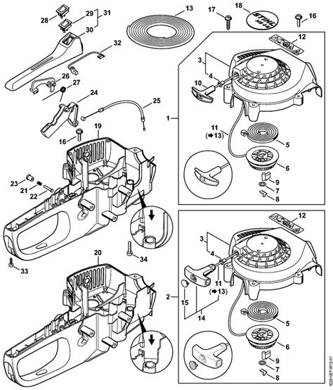 Rewind Starter Handle Housing Lawn Turfcare Machinery Parts