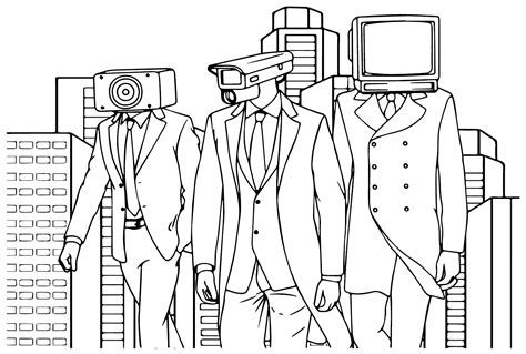 29 Tv Man Coloring Pages