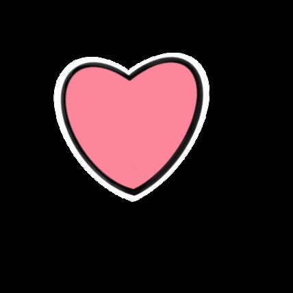 Pink Heart Beating Girly Doodle GIF | GIFDB.com