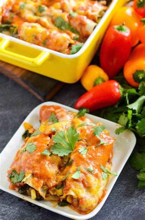 Vegetable Enchiladas Recipe The Novice Chef